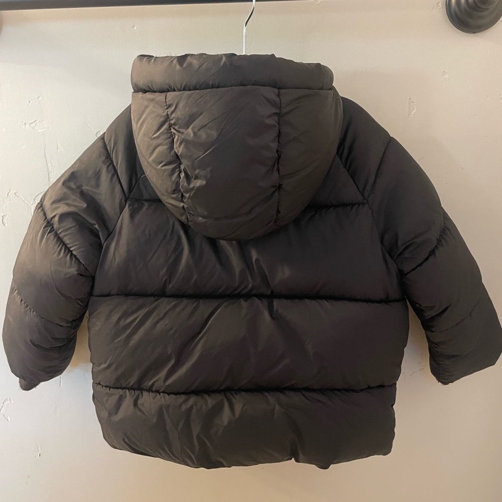 ZARA Kids Black Puffer Jacket - Picture 3 of 9